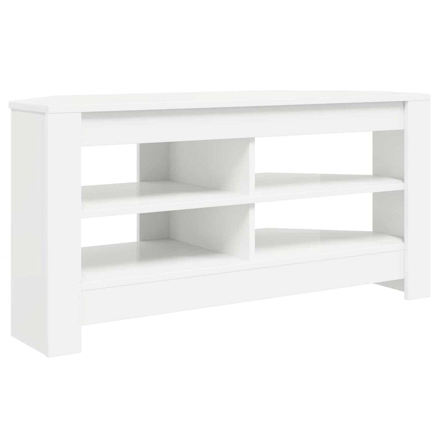 HjørneTVskab Hvid 102 x 40,5 x 45 cm Konstrueret træ
