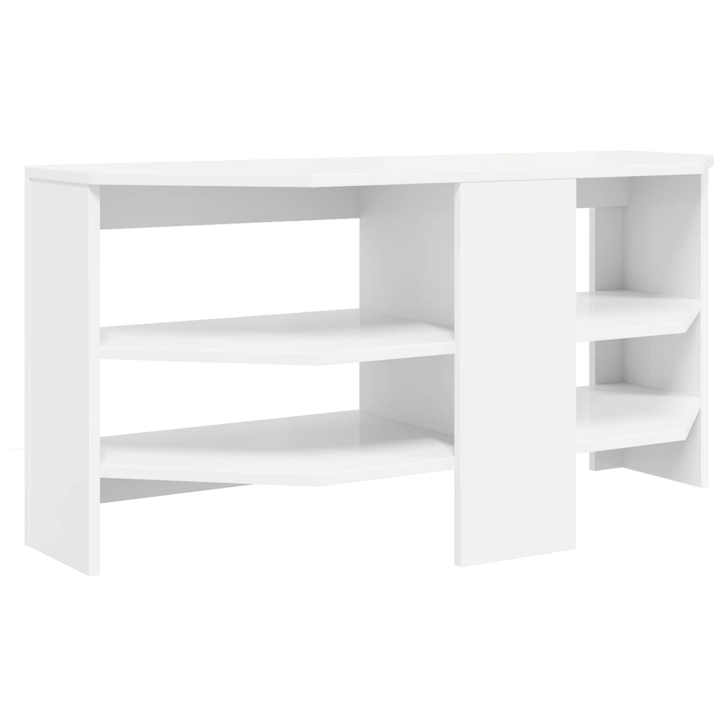 HjørneTVskab Hvid 102 x 40,5 x 45 cm Konstrueret træ