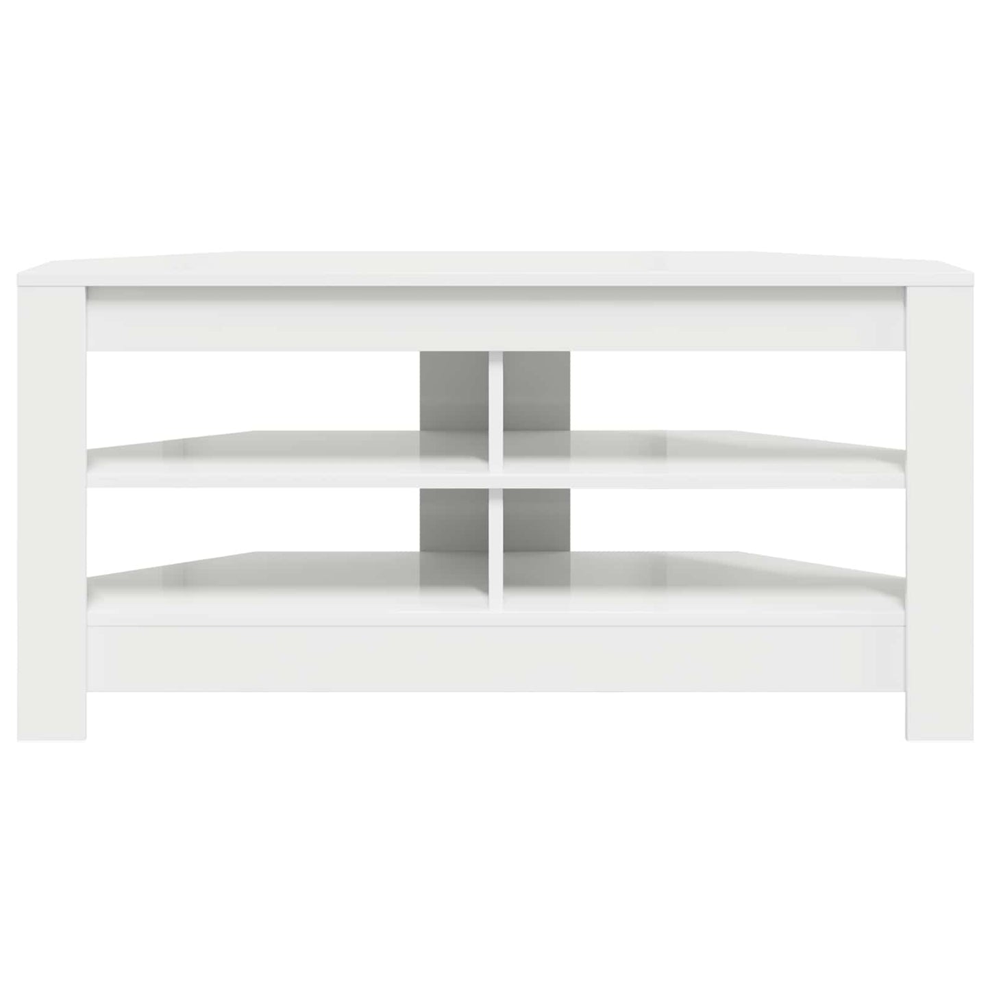 HjørneTVskab Hvid 102 x 40,5 x 45 cm Konstrueret træ