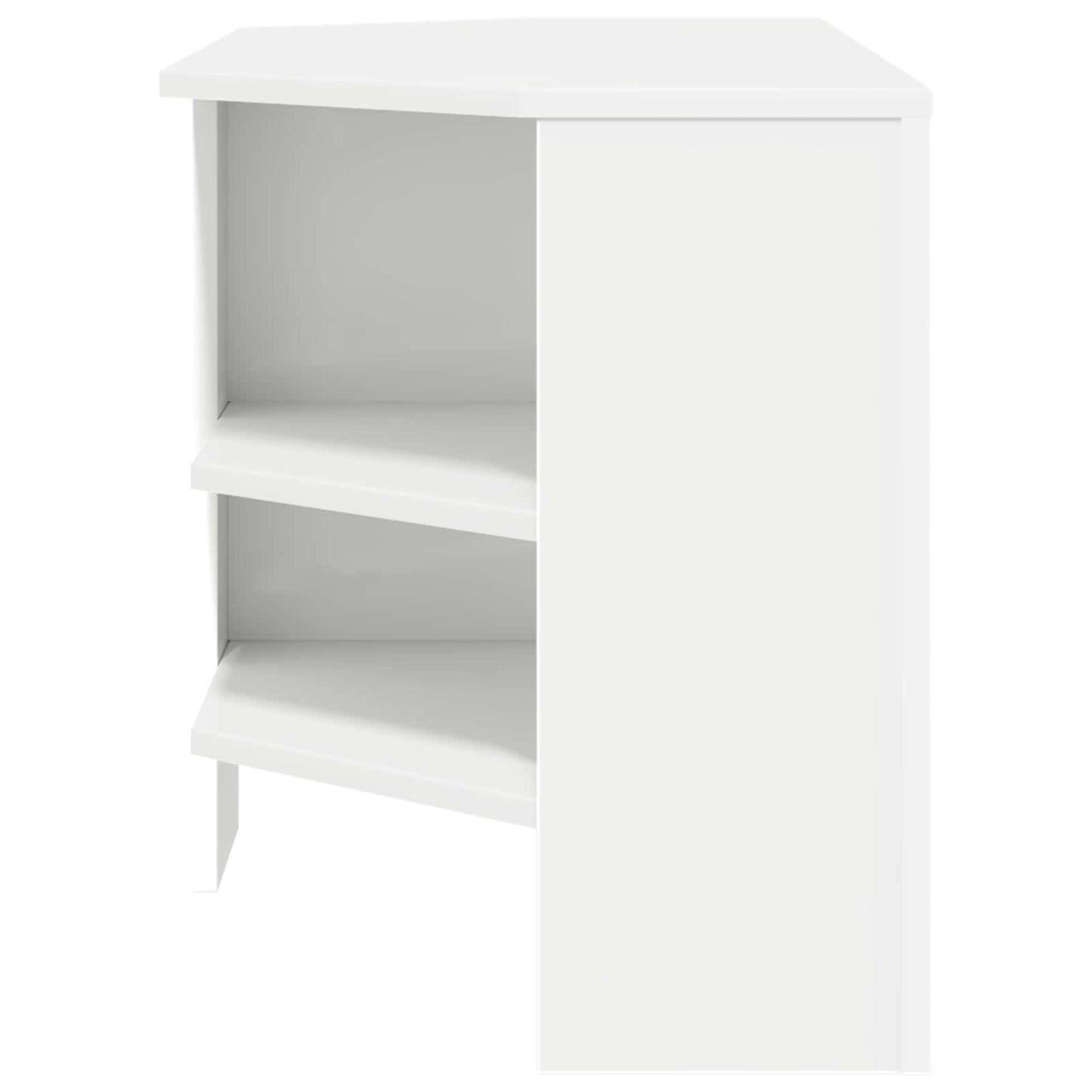 HjørneTVskab Hvid 102 x 40,5 x 45 cm Konstrueret træ