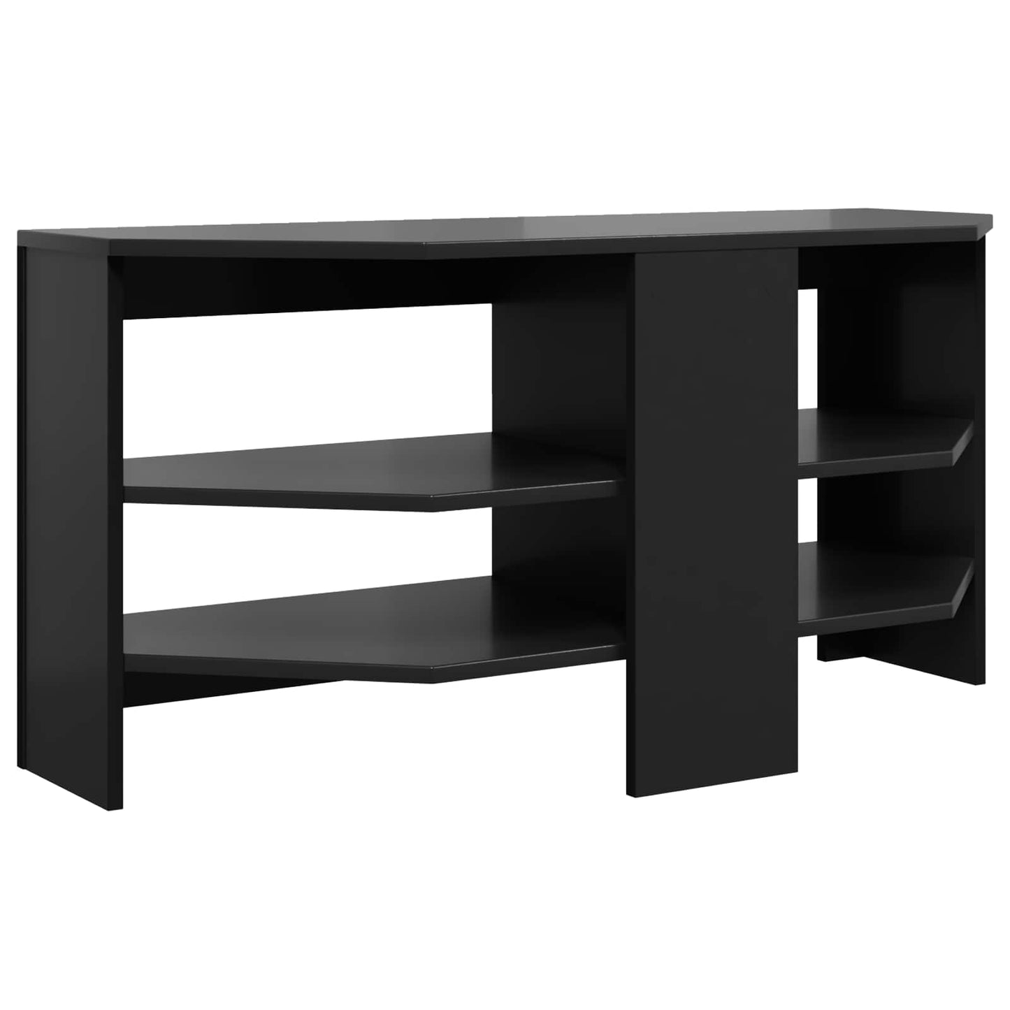 HjørneTVskab Sort 102 x 40,5 x 45 cm Konstrueret træ