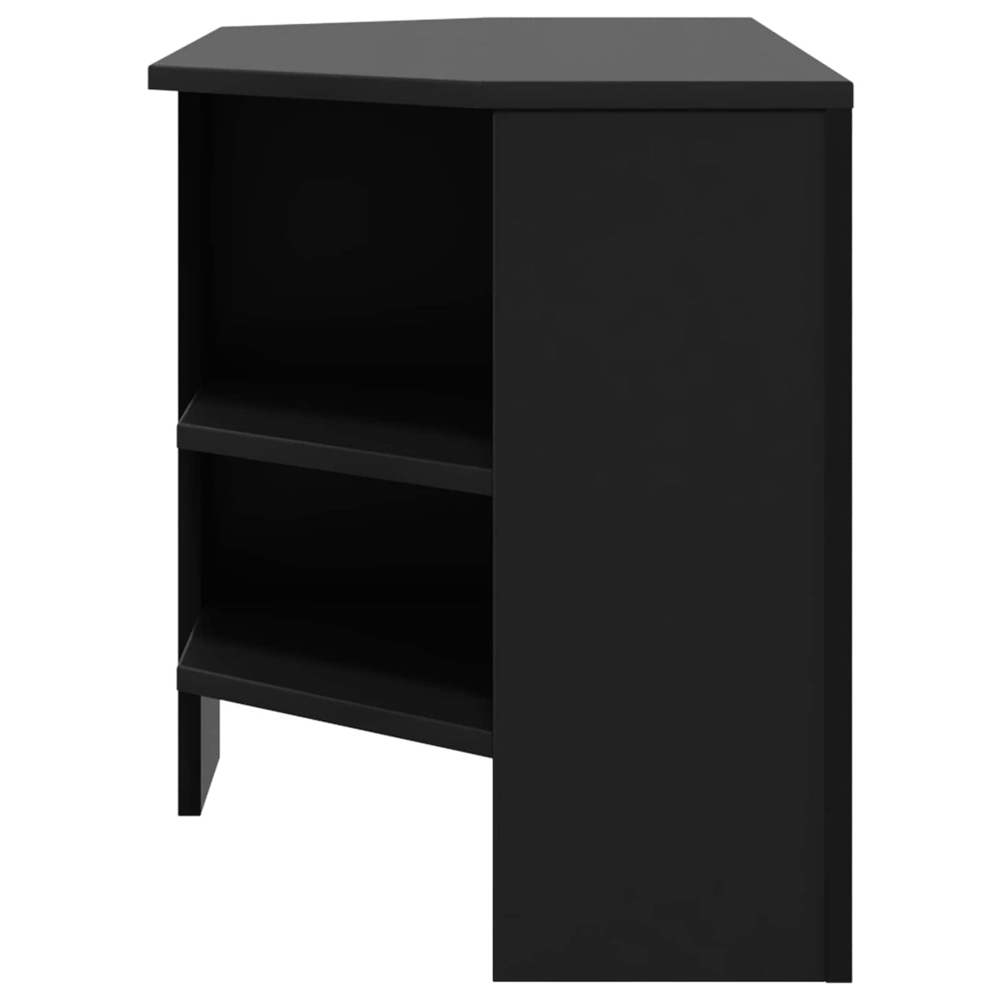 HjørneTVskab Sort 102 x 40,5 x 45 cm Konstrueret træ