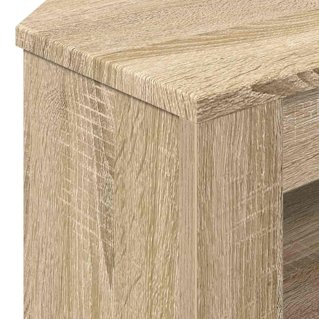 HjørneTVskab 102 x 40,5 x 45 cm Sonoma eg Konstrueret træ