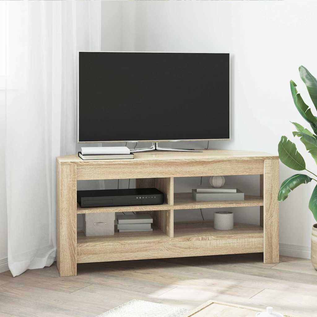 HjørneTVskab 102 x 40,5 x 45 cm Sonoma eg Konstrueret træ