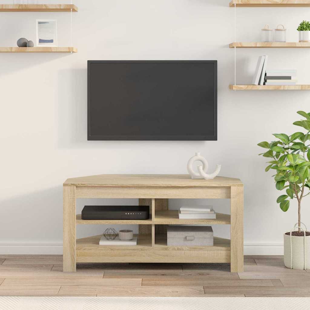 HjørneTVskab 102 x 40,5 x 45 cm Sonoma eg Konstrueret træ