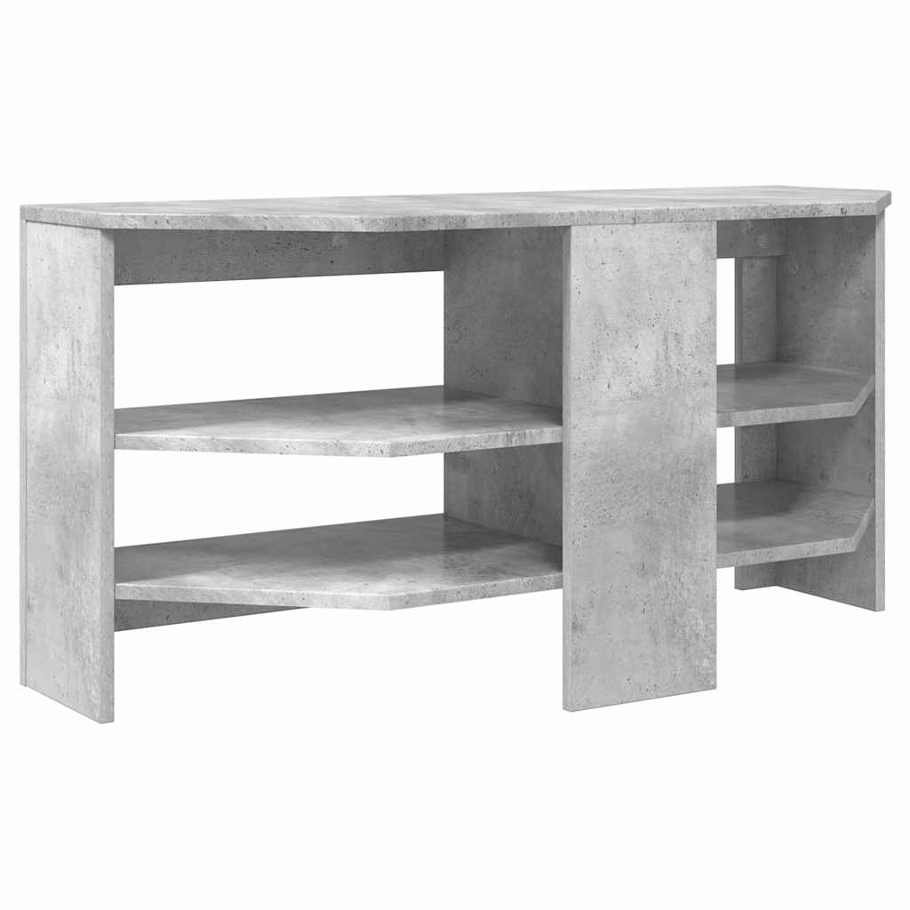 HjørneTVskab 102 x 40,5 x 45 cm Beton Grå Konstrueret træ