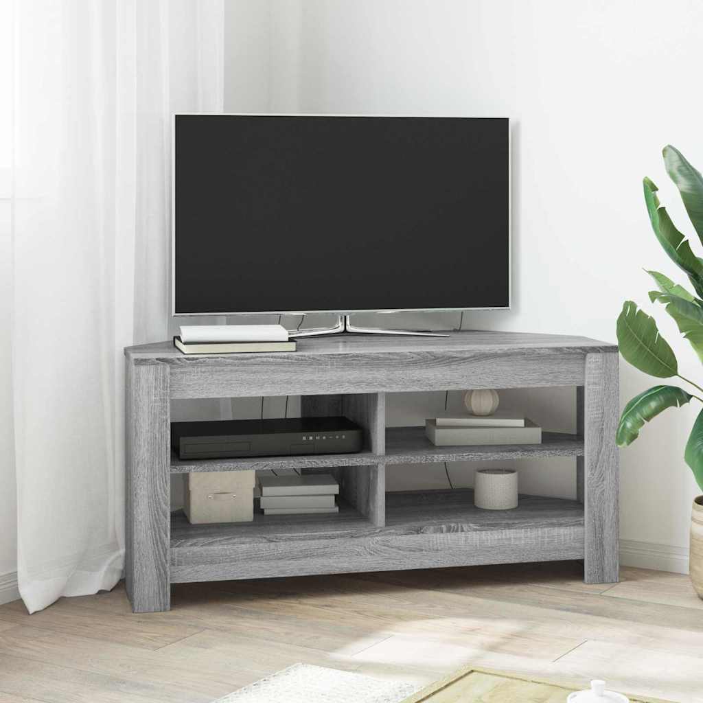 HjørneTVskab Grå Sonoma 102 x 40,5 x 45 cm Konstrueret træ