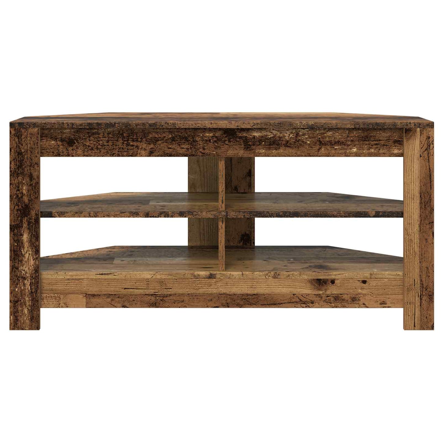 HjørneTVskab Gammelt træ 102 x 40,5 x 45 cm Konstrueret træ