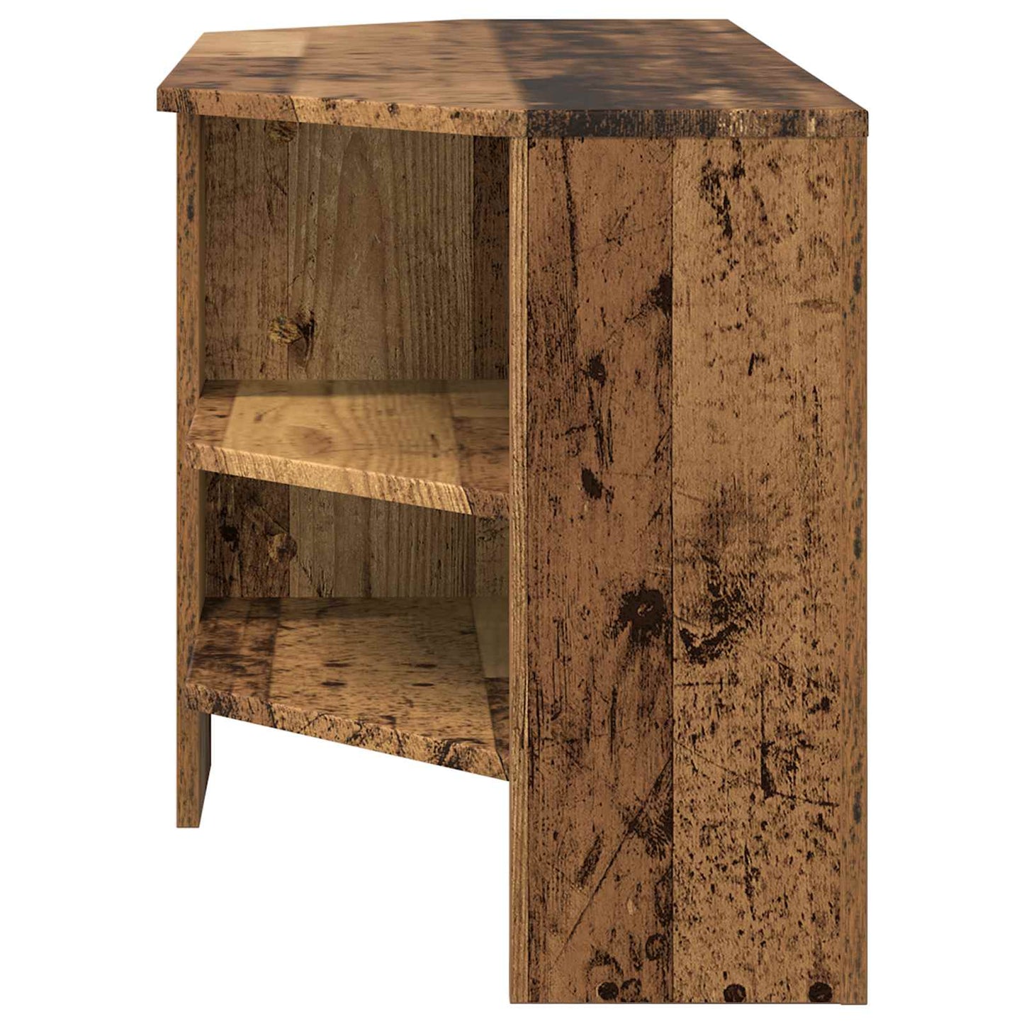 HjørneTVskab Gammelt træ 102 x 40,5 x 45 cm Konstrueret træ