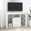 Hjørne LED TV Skab Vægmonteret Hvid 100x40x68cm Konstrueret træ