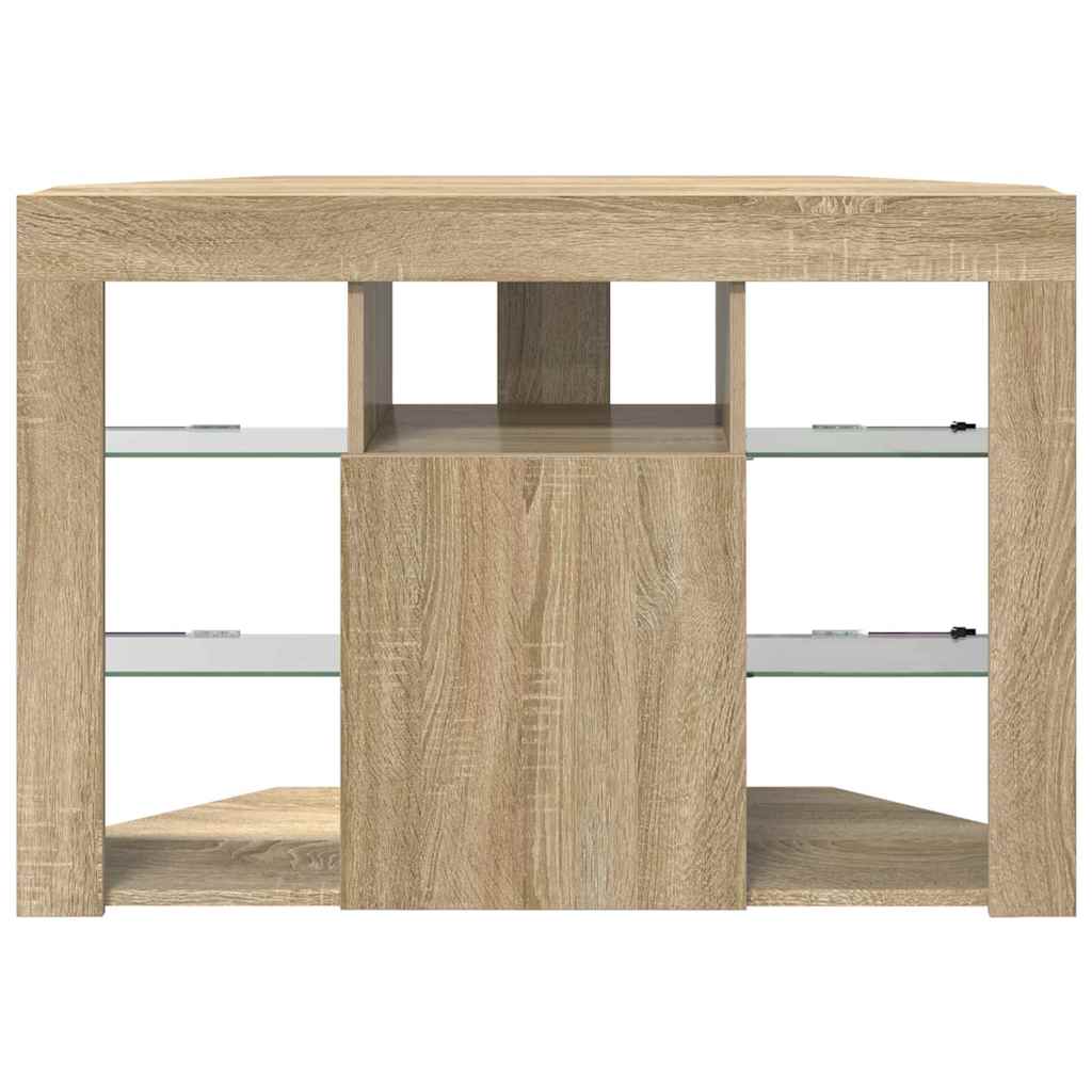 Hjørne LED TV Skab Sonoma eg 100x40x68cm Konstrueret træ