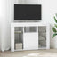 Hjørne LED TV Skab Højglans Hvid 100x40x68cm Konstrueret træ