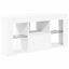 Hjørne LED TV Skab Hvid 100 x 40 x 50 cm Konstrueret træ