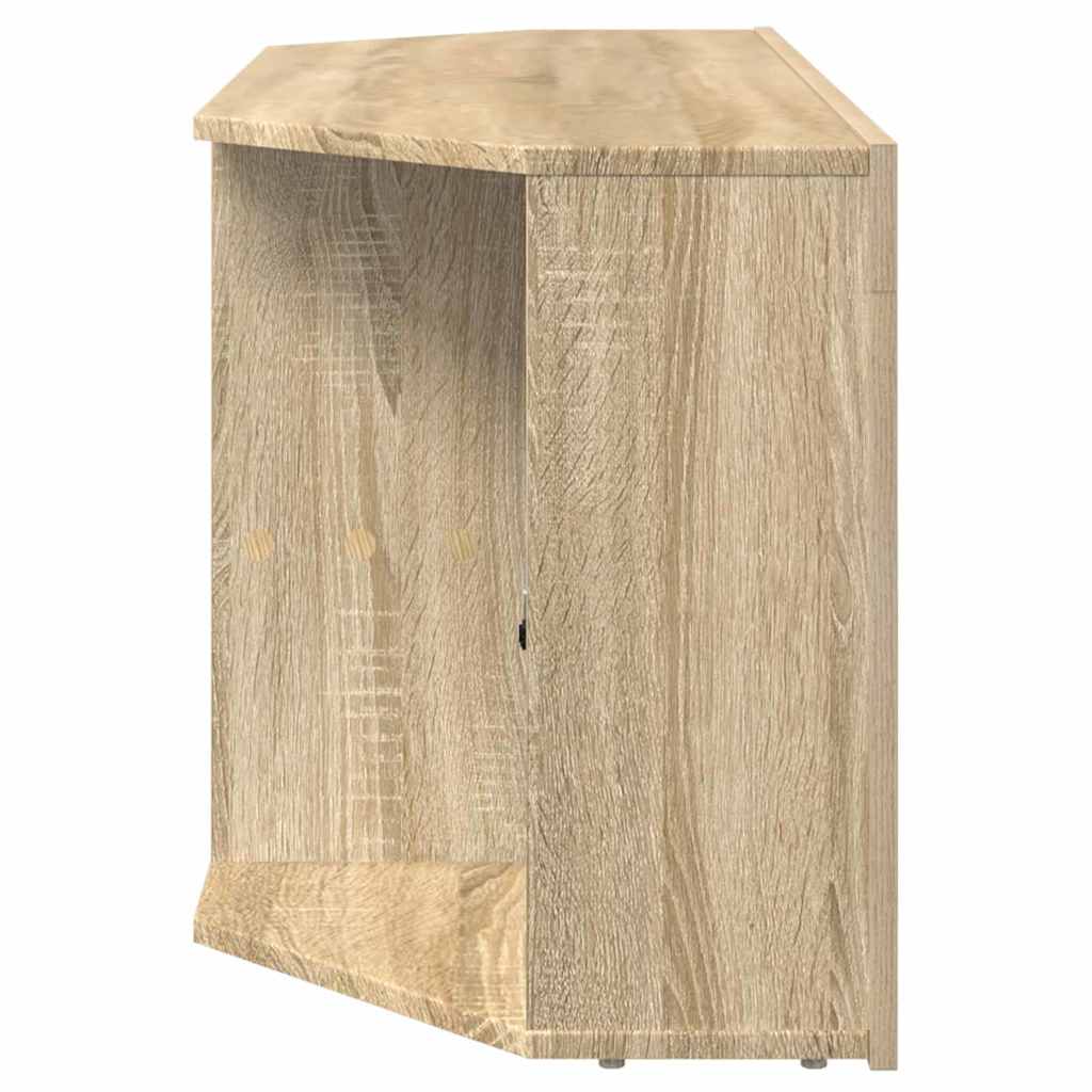 Hjørne LED TV Skab Sonoma eg 100 x 40 x 50 cm Konstrueret træ