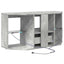 Hjørne LED TV Skab 100 x 40 x 50 cm Beton Grå Konstrueret træ