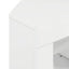 Hjørne LED TV Skab Vægmonteret Højglans Hvid 100 x 40 x 50 cm