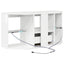 Hjørne LED TV Skab Vægmonteret Højglans Hvid 100 x 40 x 50 cm