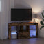 Hjørne LED TV Skab 100 x 40 x 50 cm Røget eg Konstrueret træ