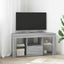 Hjørne LED TV Skab 100 x 40 x 50 cm Grå Sonoma Konstrueret træ