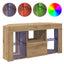Hjørne LED TV Skab 100 x 40 x 50 cm Artisan Egetræ