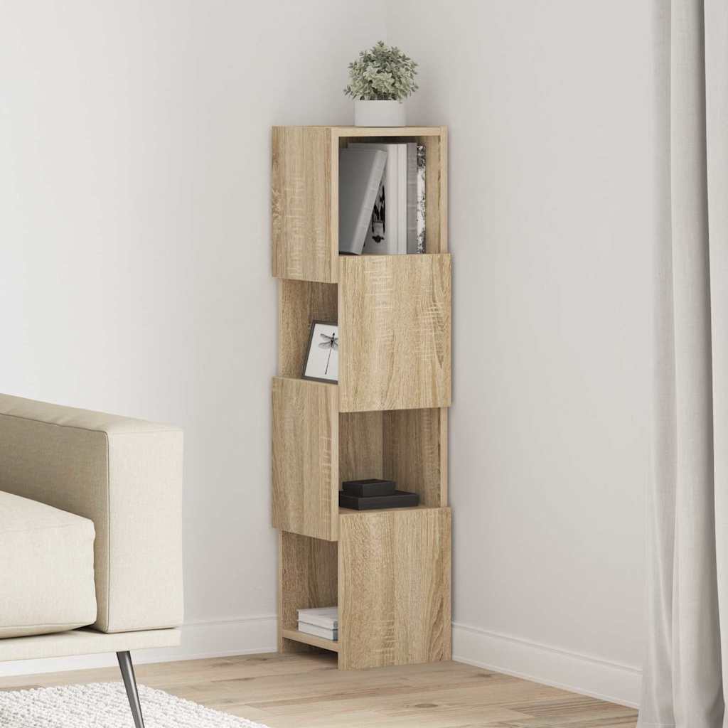 Hjørneskab 25,5x25x102cm Konstrueret træ Sonoma eg