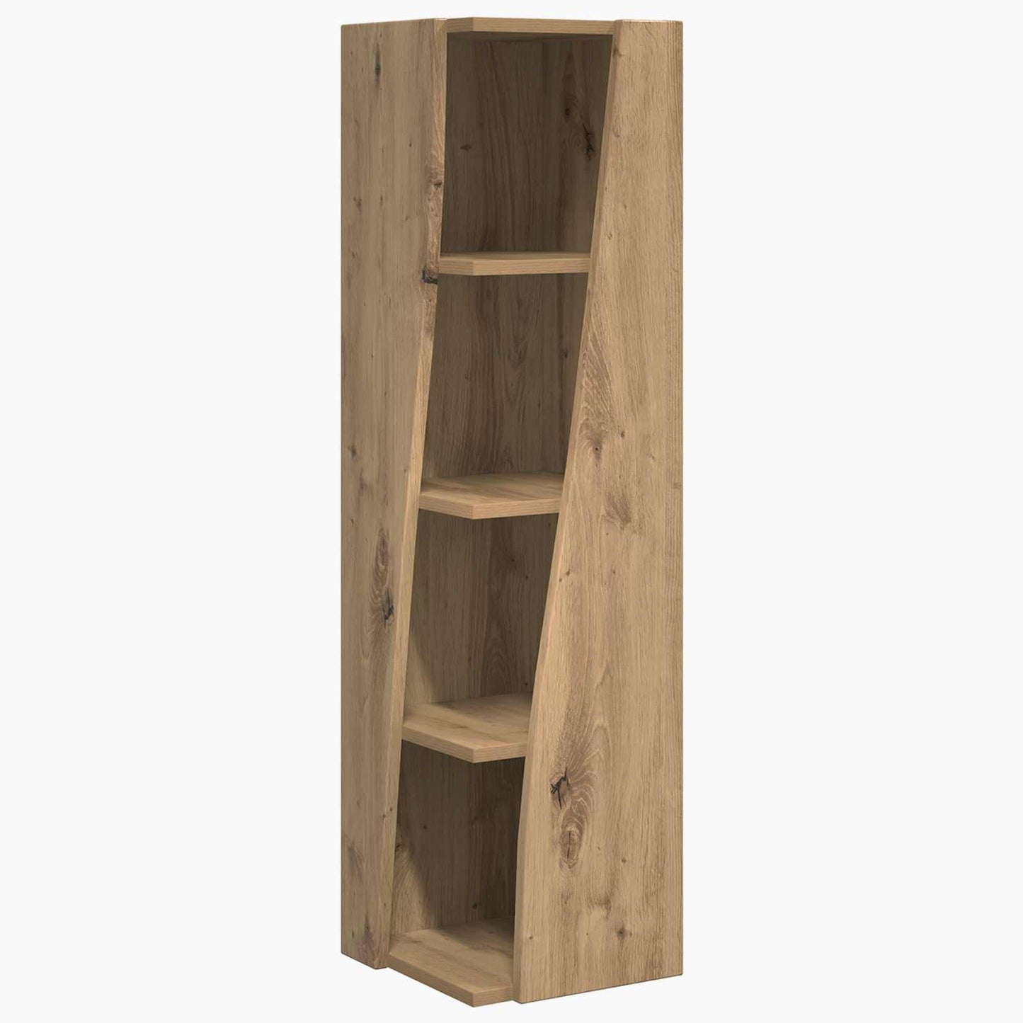 Hjørneskab 27,5x27x102cm Konstrueret træ Artisan Egetræ