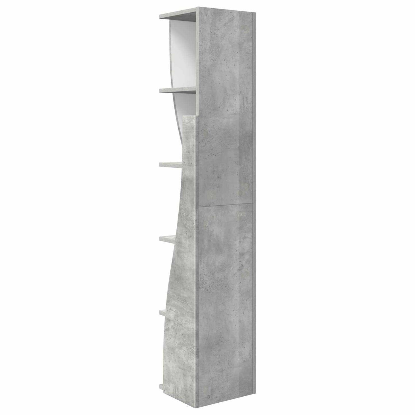 Hjørneskab 27,5x27x140cm Konstrueret træ Beton Grå