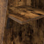 Hjørneskab 27,5x27x140cm Konstrueret træ Røget eg