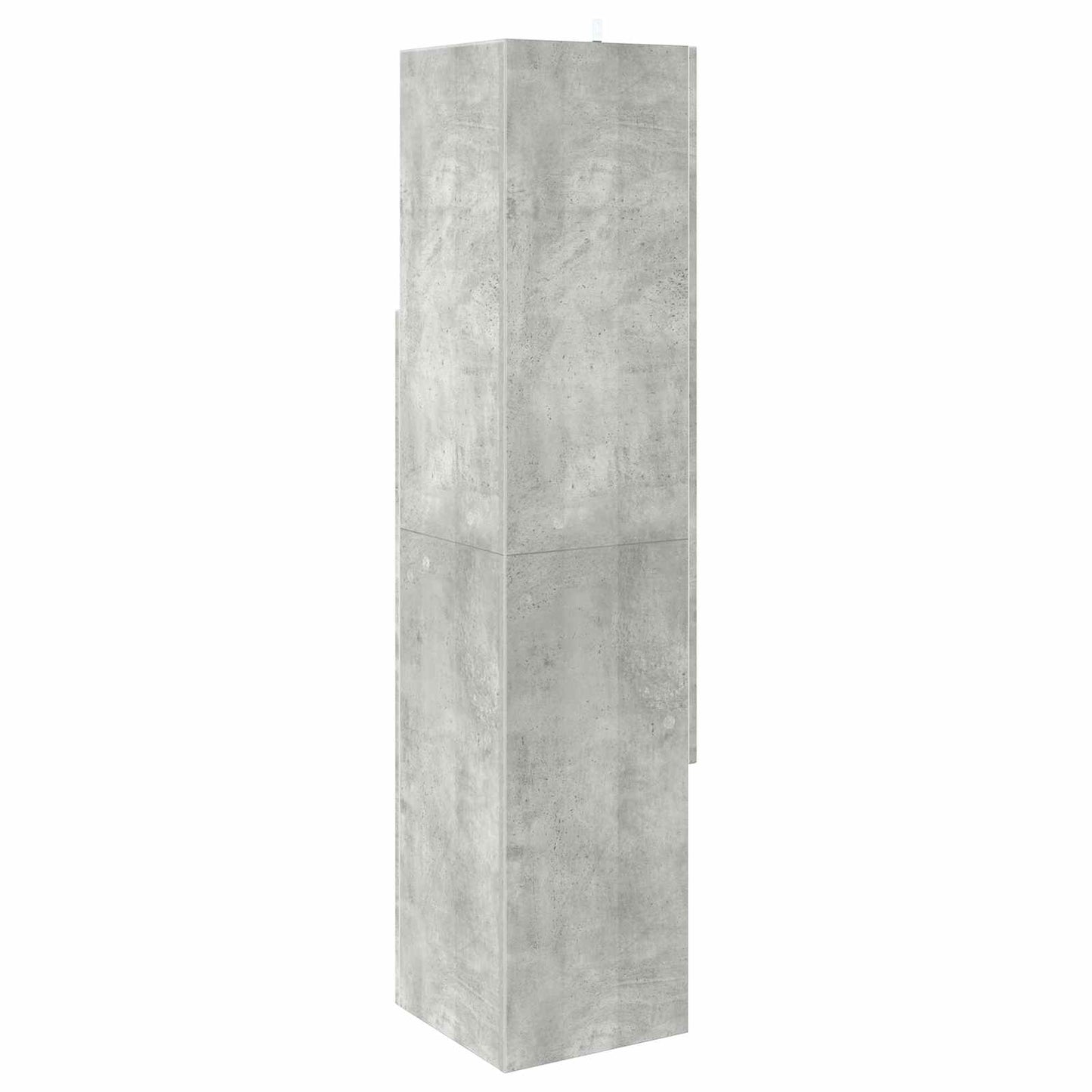 Hjørneskab 32x32x140cm Konstrueret træ Beton Grå