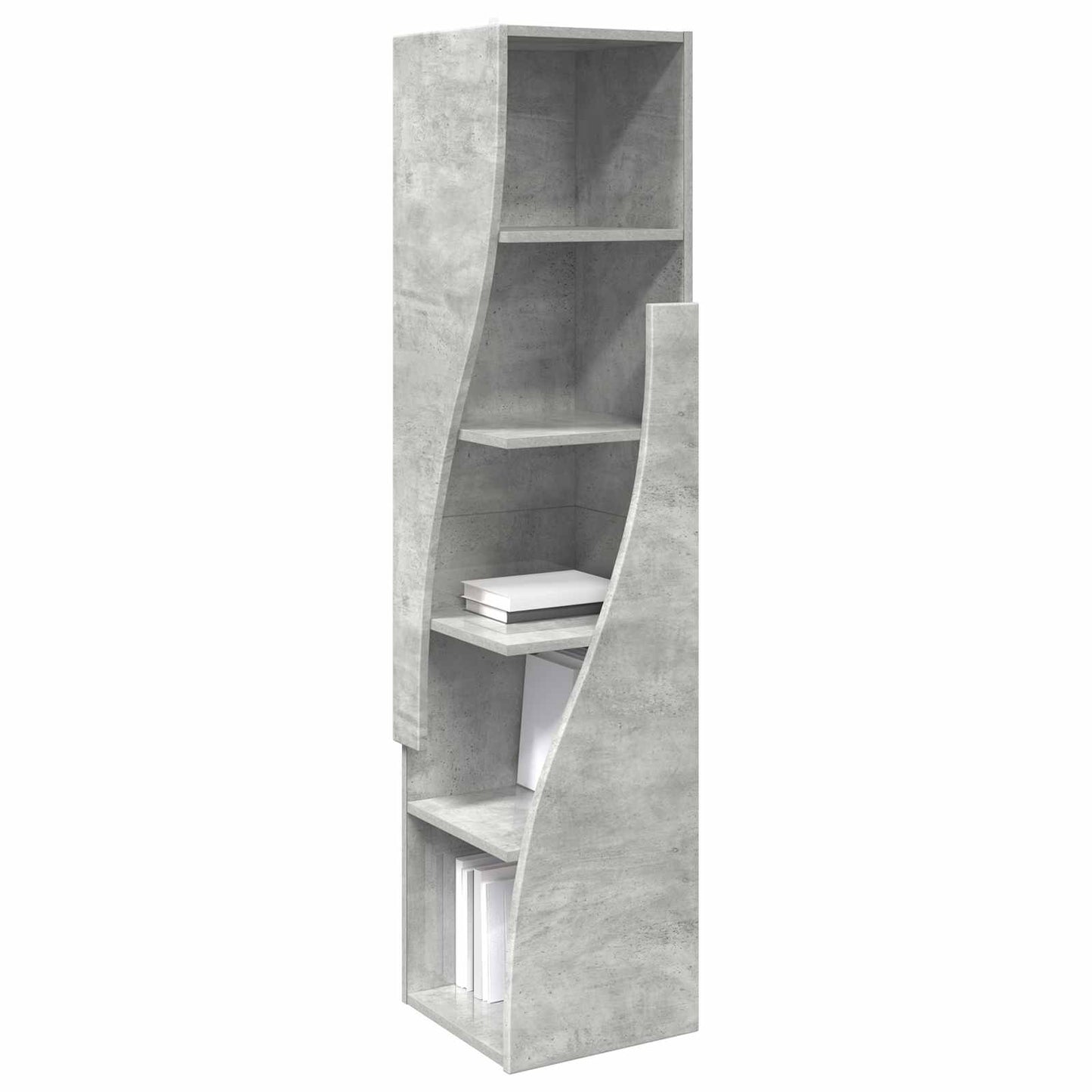 Hjørneskab 32x32x140cm Konstrueret træ Beton Grå