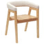 Spisestole 2 pcs Naturfarvet 54 x 57 x 73 cm Massiv Gummitræ