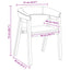 Spisestole 2 pcs Naturfarvet 54 x 57 x 73 cm Massiv Gummitræ
