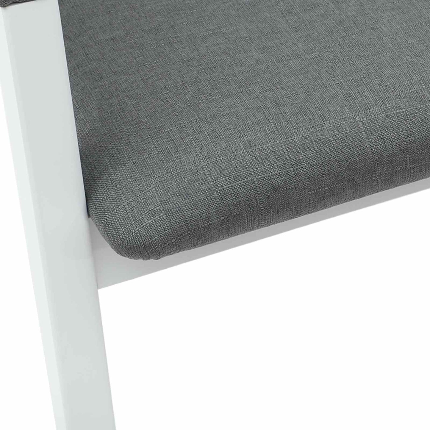 Spisestole 2 pcs Hvid 54 x 57 x 73 cm Massiv Gummitræ