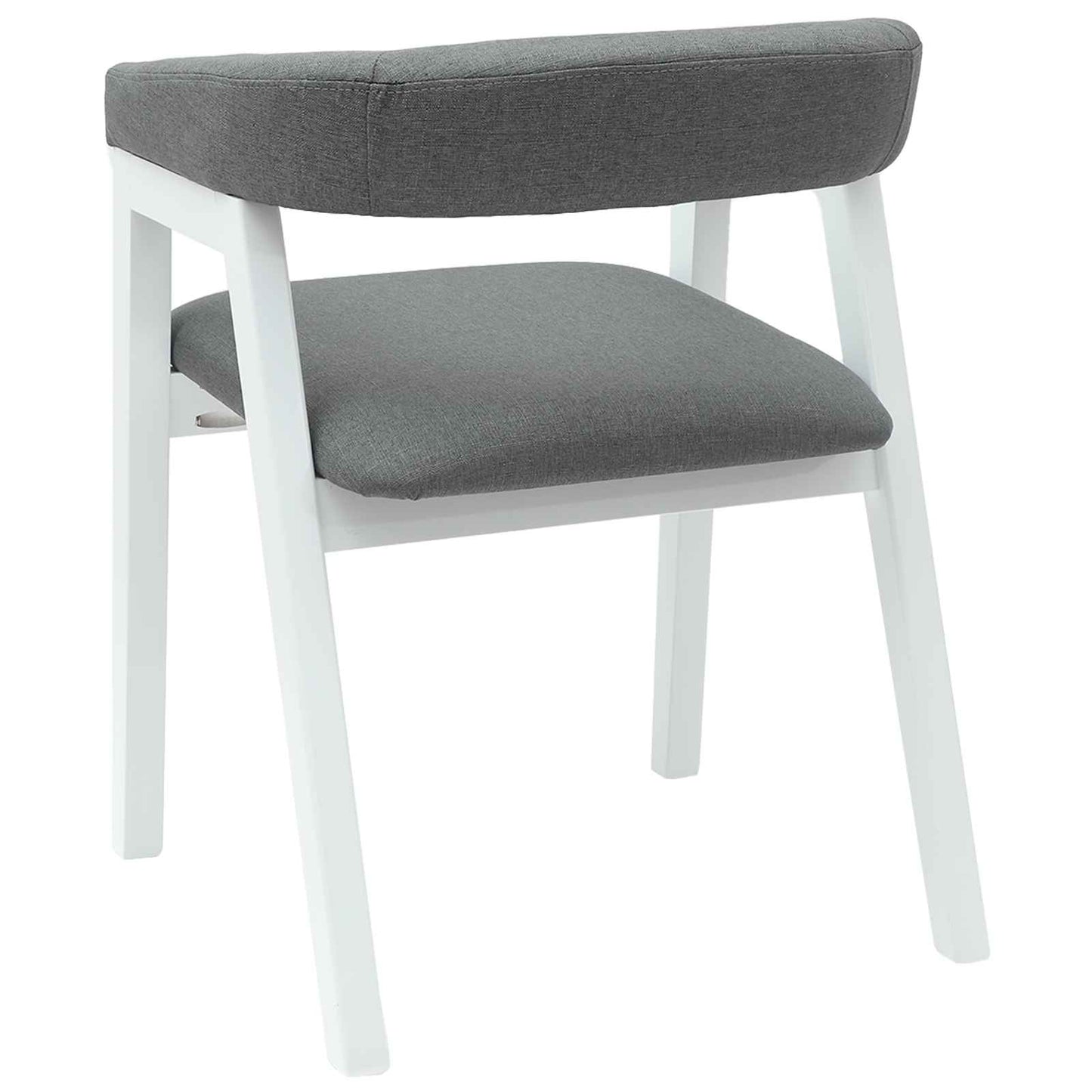 Spisestole 2 pcs Hvid 54 x 57 x 73 cm Massiv Gummitræ