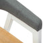 Spisestole 2 pcs Hvid 54 x 57 x 73 cm Massiv Gummitræ