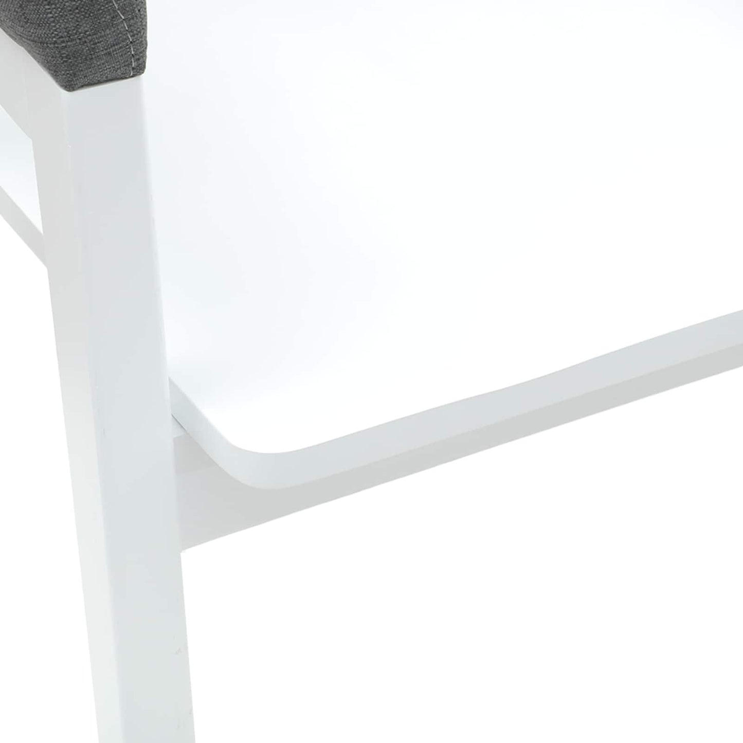 Spisestole 2 pcs Hvid 54 x 57 x 73 cm Massiv Gummitræ