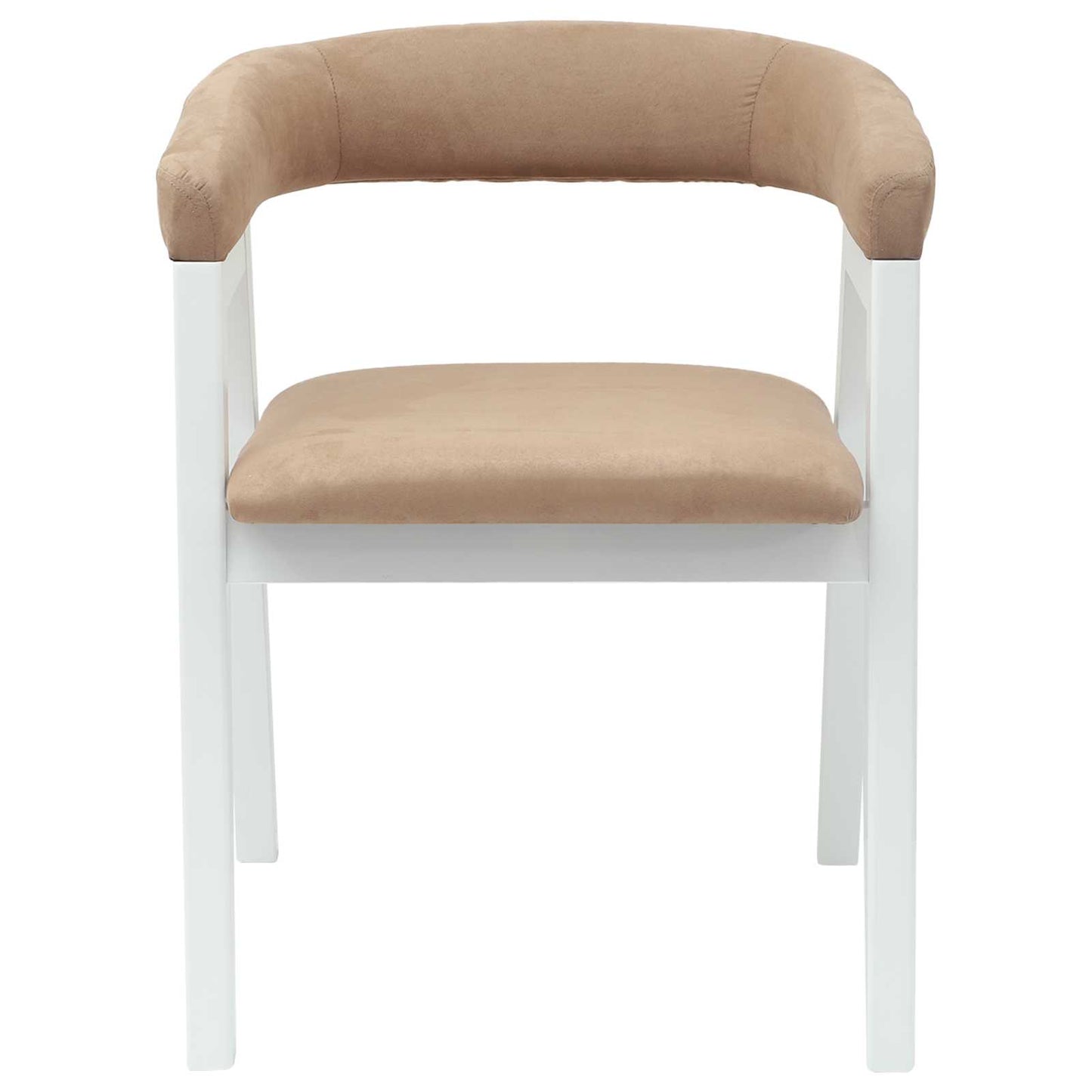 Spisestole 2 pcs Hvid 54 x 57 x 73 cm Massiv Gummitræ