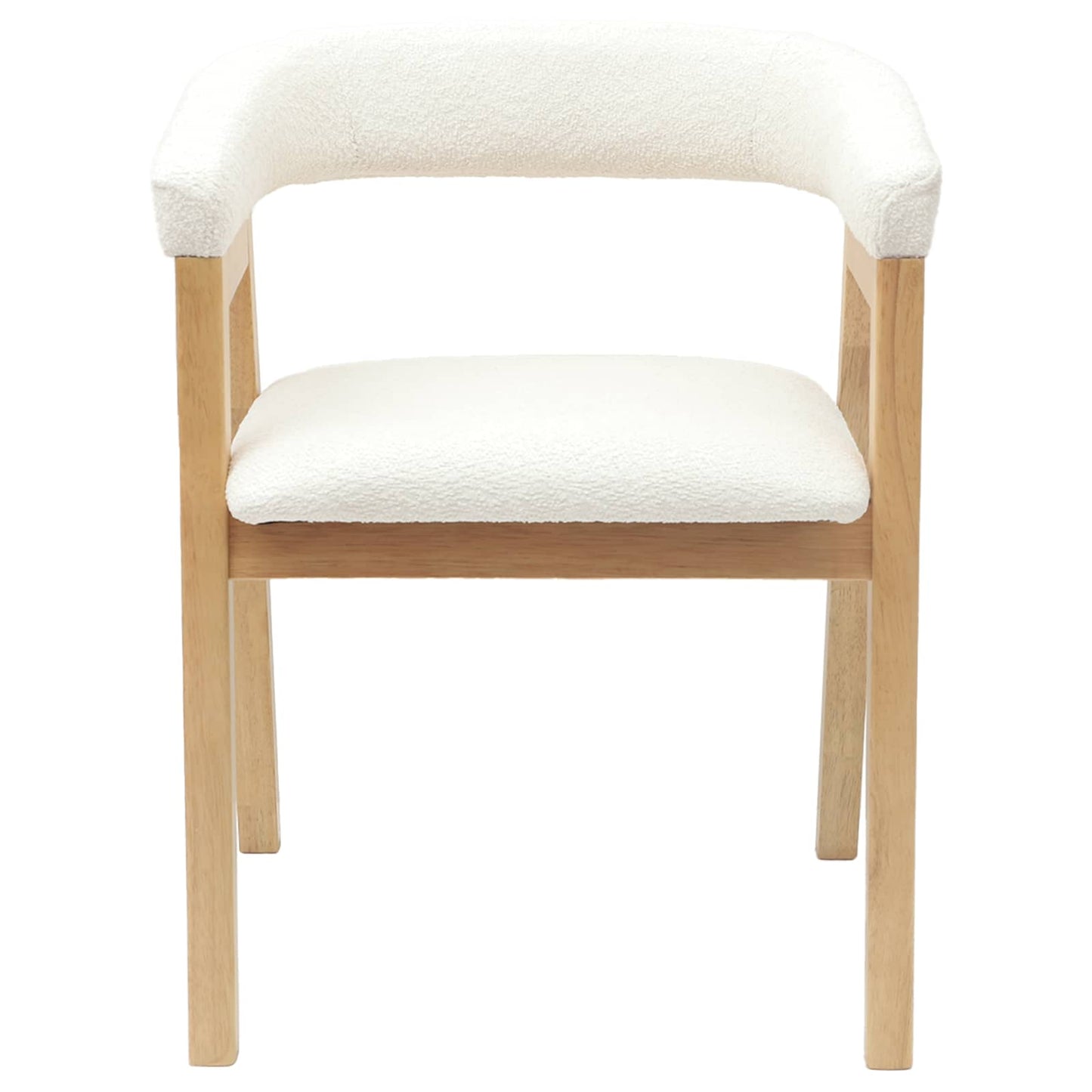 Spisestole 2 pcs Naturfarvet 54 x 57 x 73 cm Massiv Gummitræ