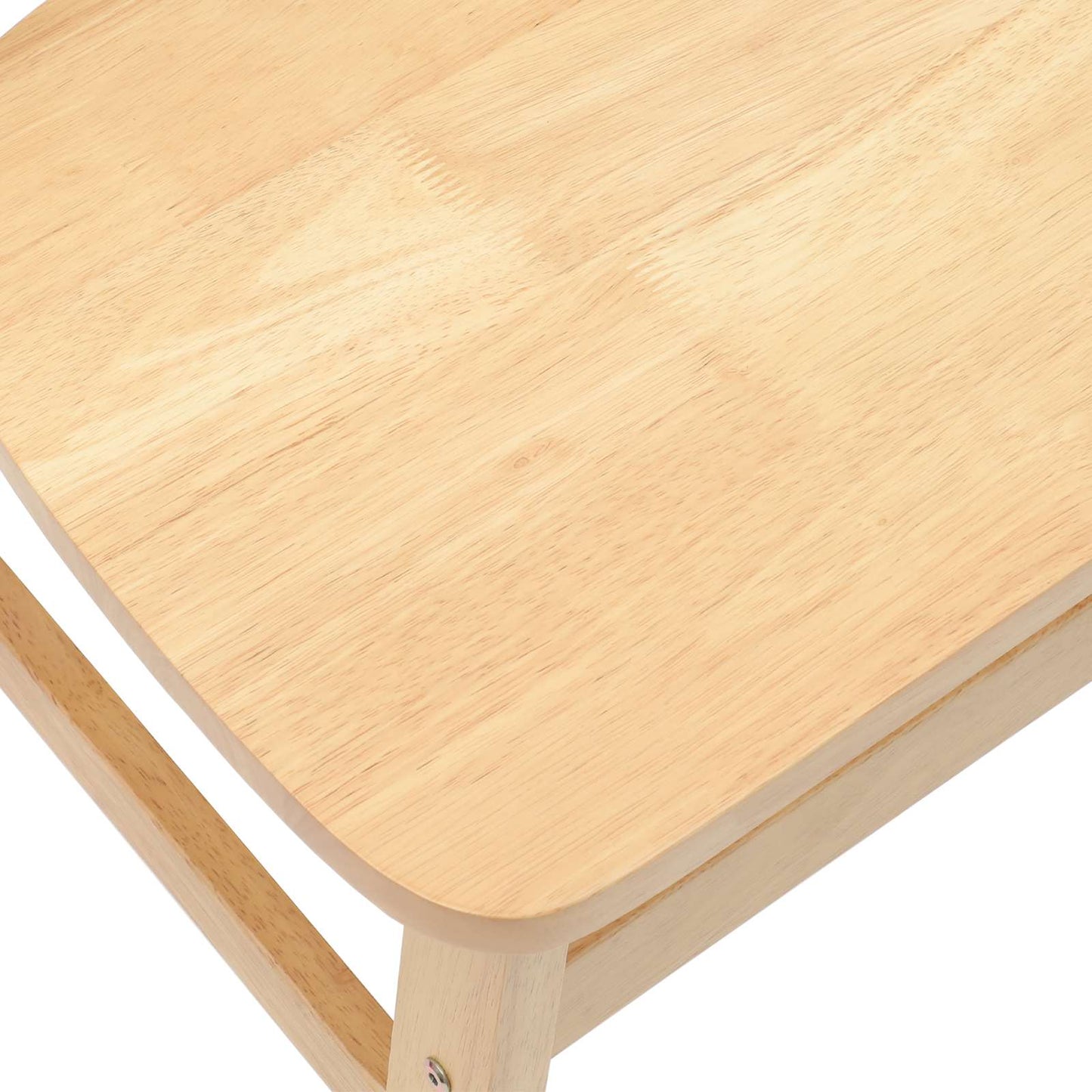 Spisestole 2 pcs Naturfarvet 42 x 47,5 x 81 cm Massiv Gummitræ