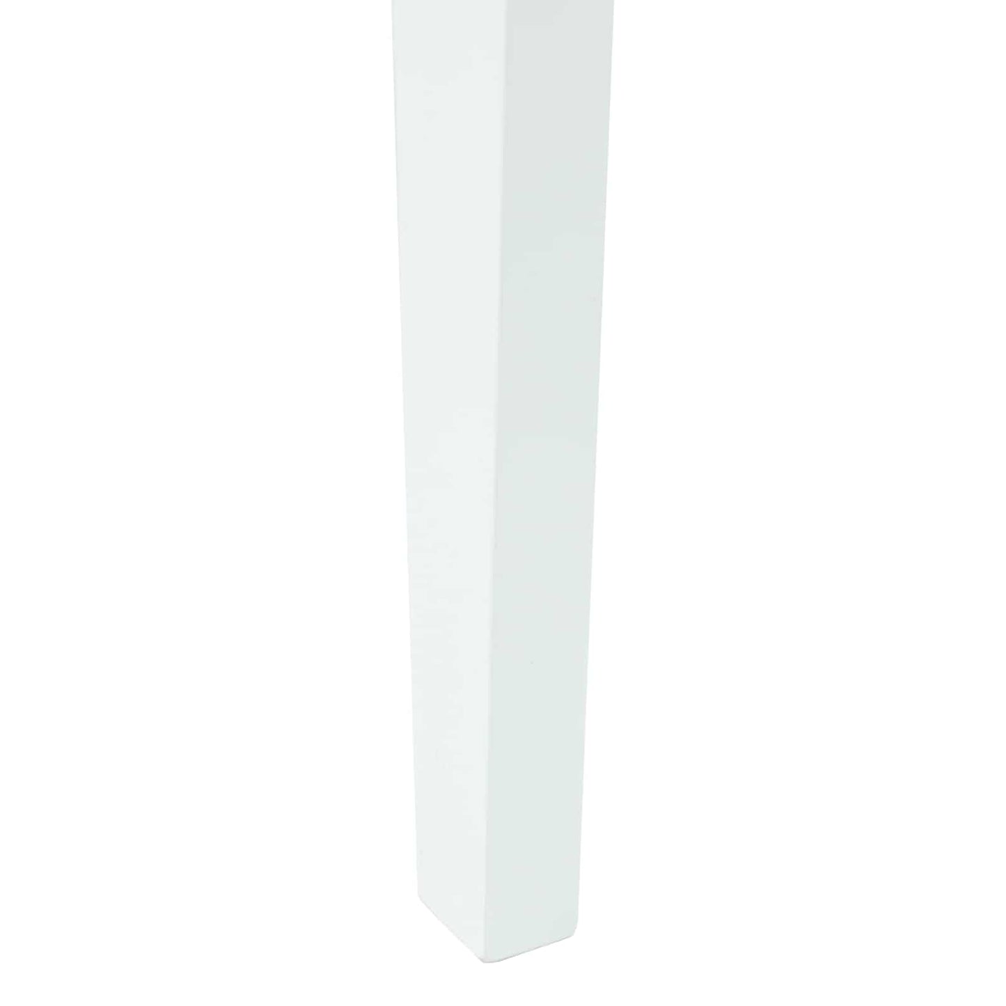 Spisestole 2 pcs Hvid 42 x 47,5 x 81 cm Massiv Gummitræ