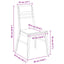 Spisestole 2 pcs Lys Brun 43 x 54 x 89 cm Massiv Gummitræ