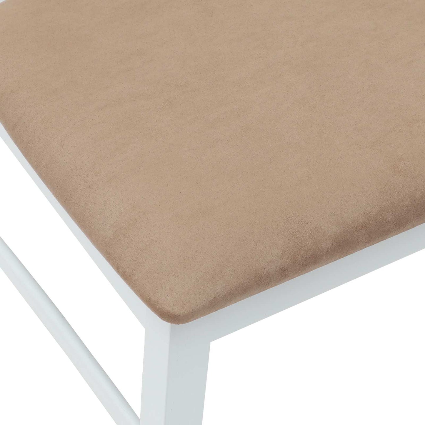 Spisestole 2 pcs Hvid 43 x 54 x 89 cm Massiv Gummitræ
