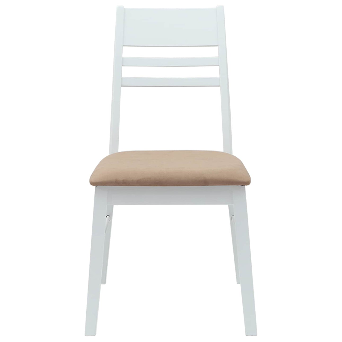 Spisestole 2 pcs Hvid 43 x 54 x 89 cm Massiv Gummitræ