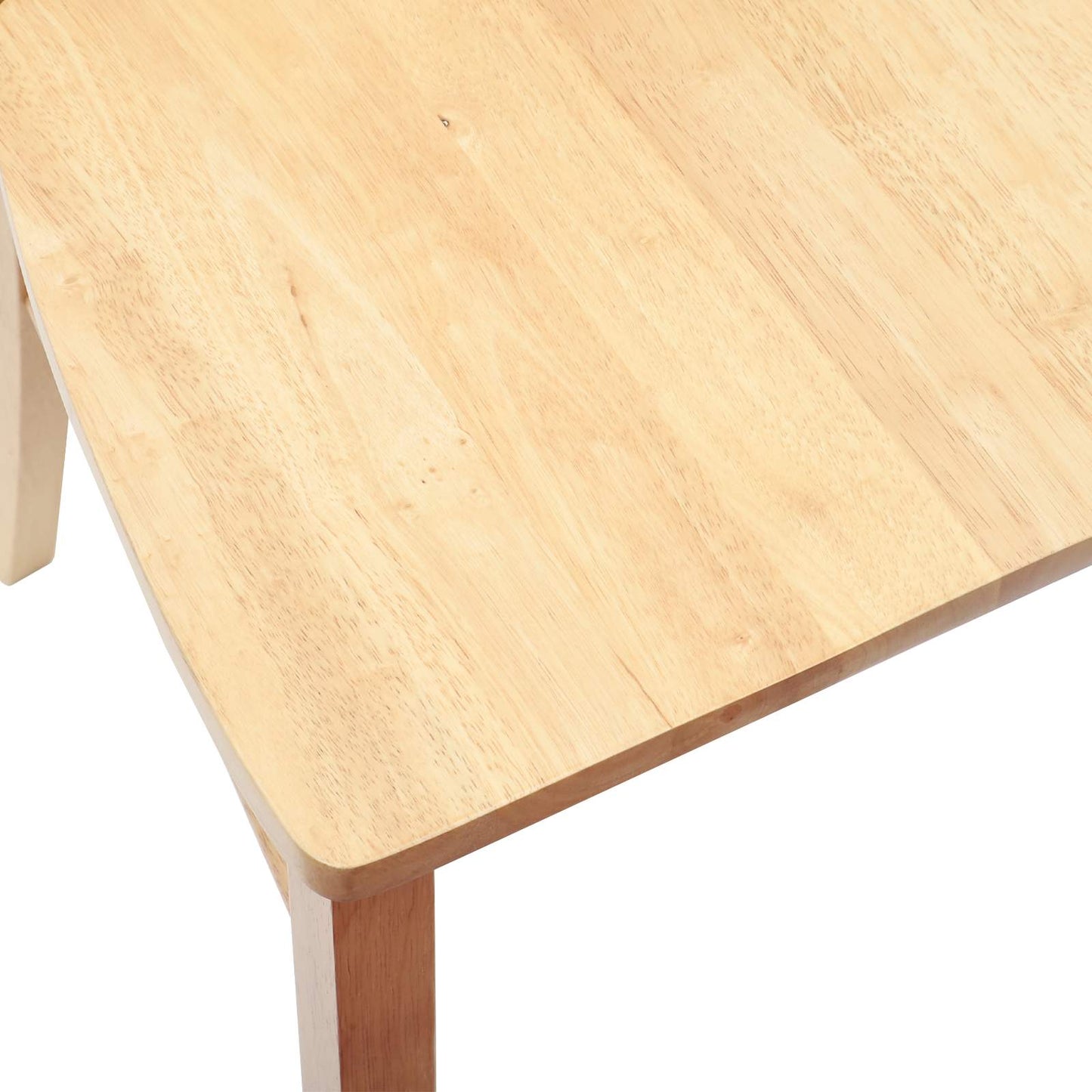 Spisestole 2 pcs Naturfarvet 50 x 52,5 x 91 cm Massiv Gummitræ