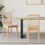 Spisestole 2 pcs Naturfarvet 50 x 52,5 x 91 cm Massiv Gummitræ