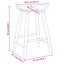 Spisestole 2 pcs Hvid 46 x 37 x 63 cm Massiv Gummitræ