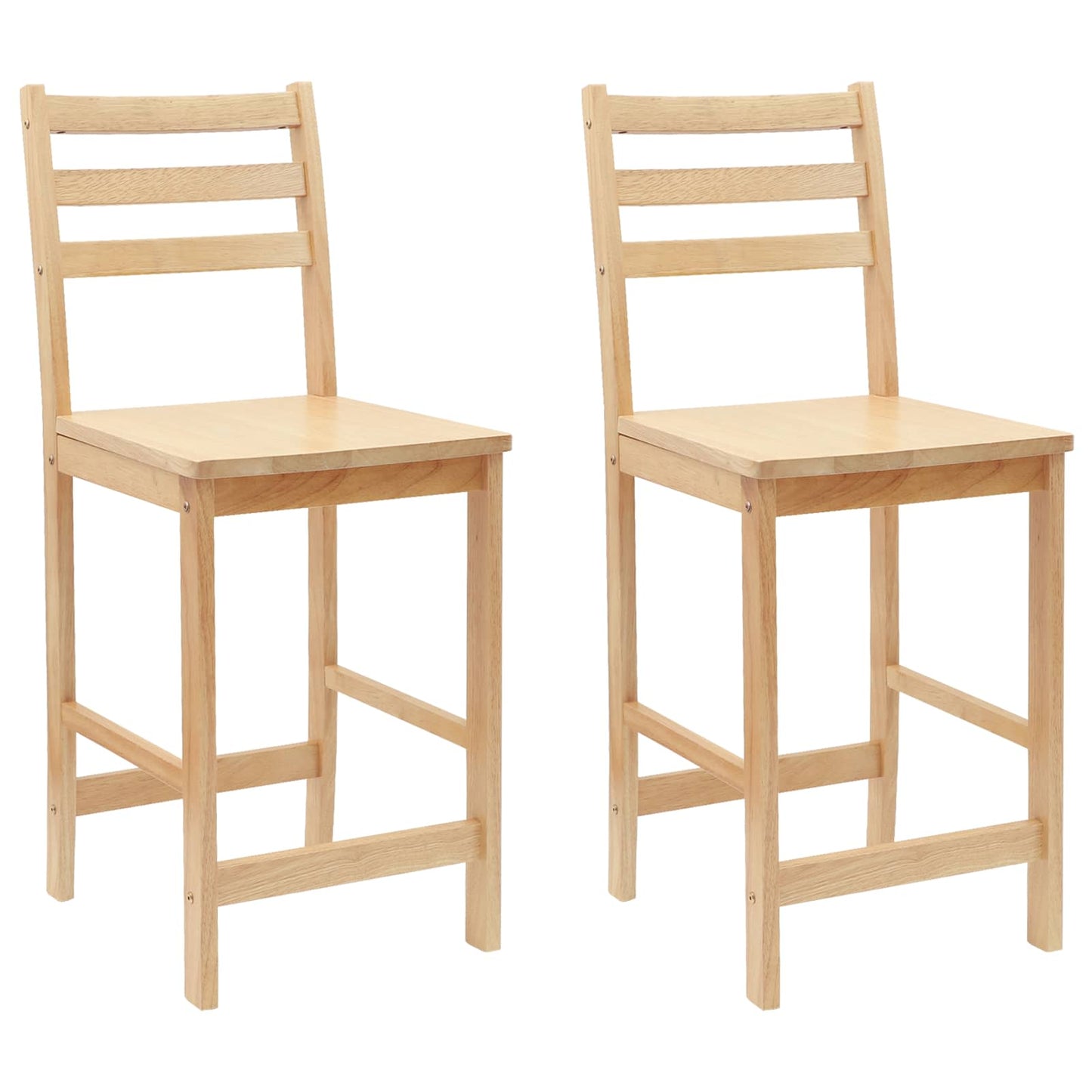 Spisestole 2 pcs Naturfarvet 40 x 47,5 x 99,5 cm
