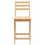 Spisestole 2 pcs Naturfarvet 40 x 47,5 x 99,5 cm