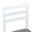 Spisestole 2 pcs Hvid 40 x 47,5 x 99,5 cm Massiv Gummitræ