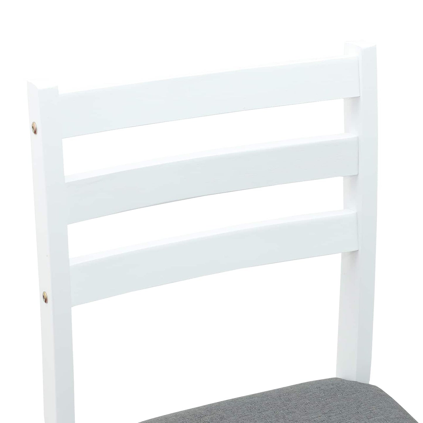 Spisestole 2 pcs Hvid 40 x 47,5 x 99,5 cm Massiv Gummitræ